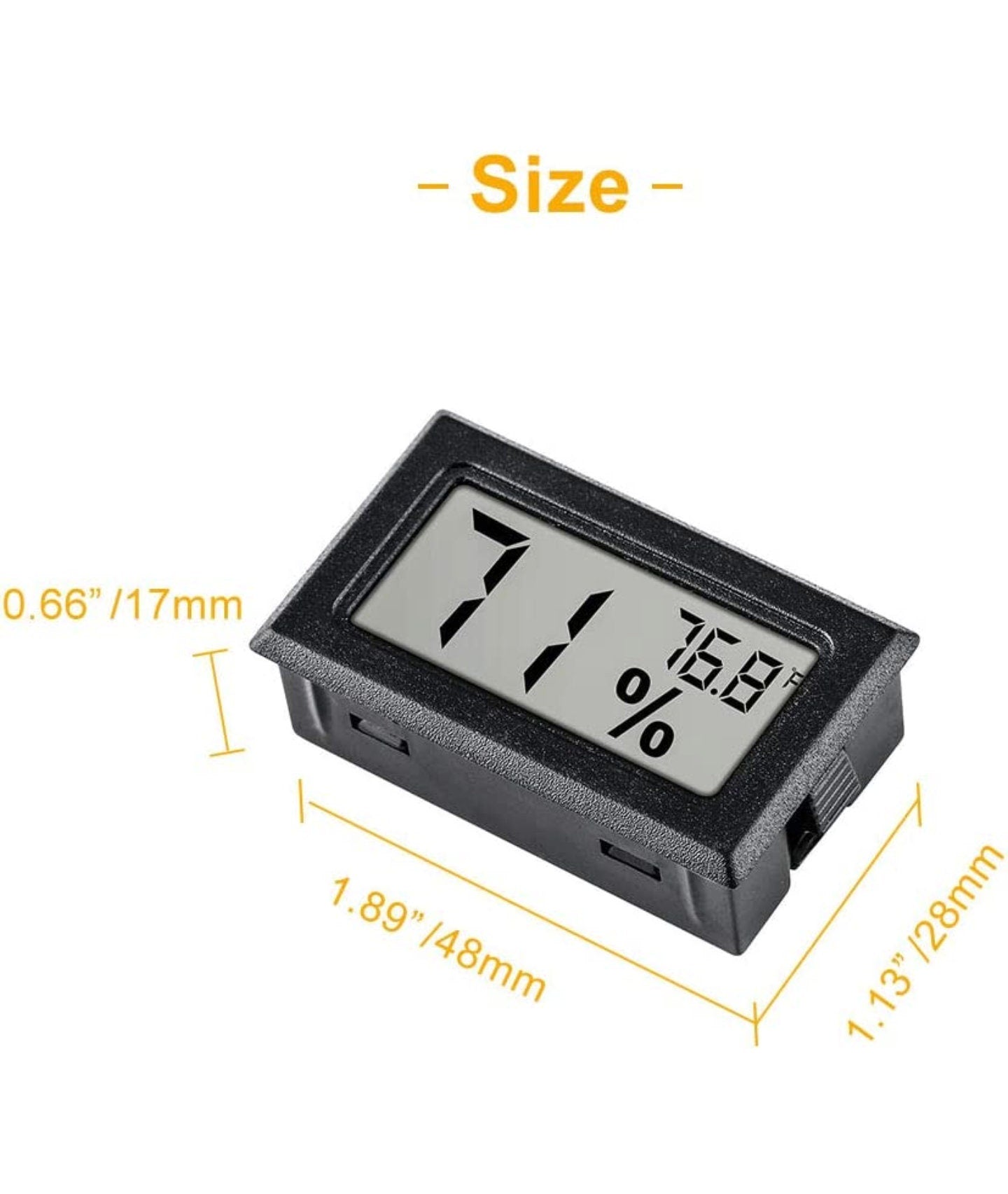 Mini LED Digital Electronic Temperature Humidity Meter | Spider Habitat | Spider Enclosure Essentials