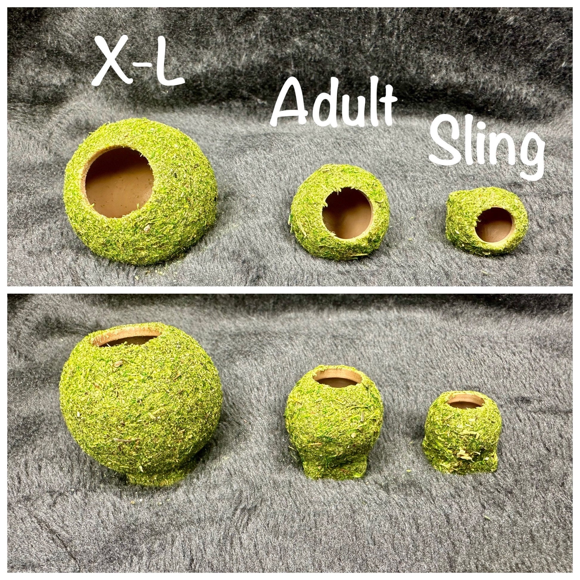 Moss Ball Hide for Jumping Spider | Jumping Spider Enclosure Decor