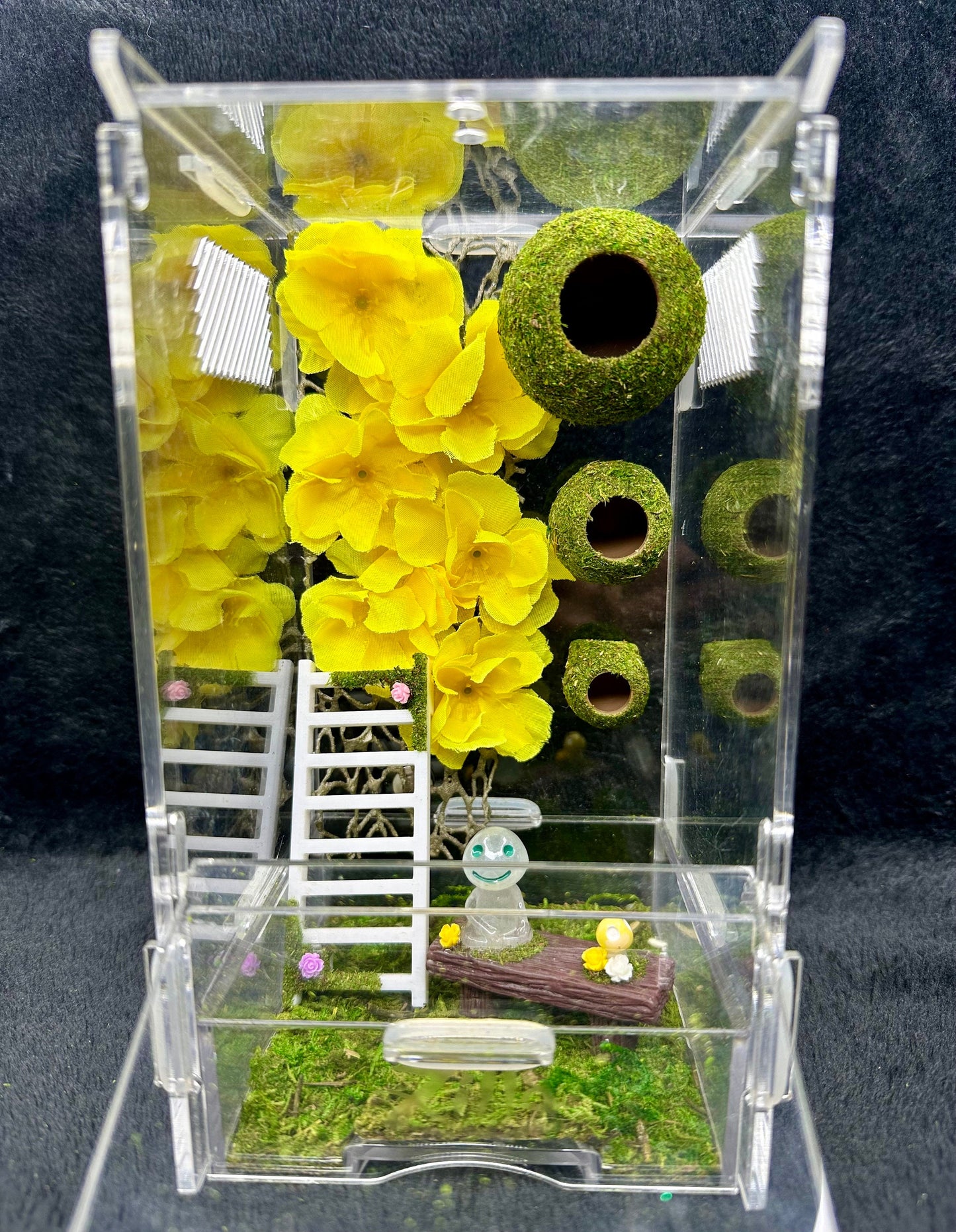 Moss Ball Hide for Jumping Spider | Jumping Spider Enclosure Decor