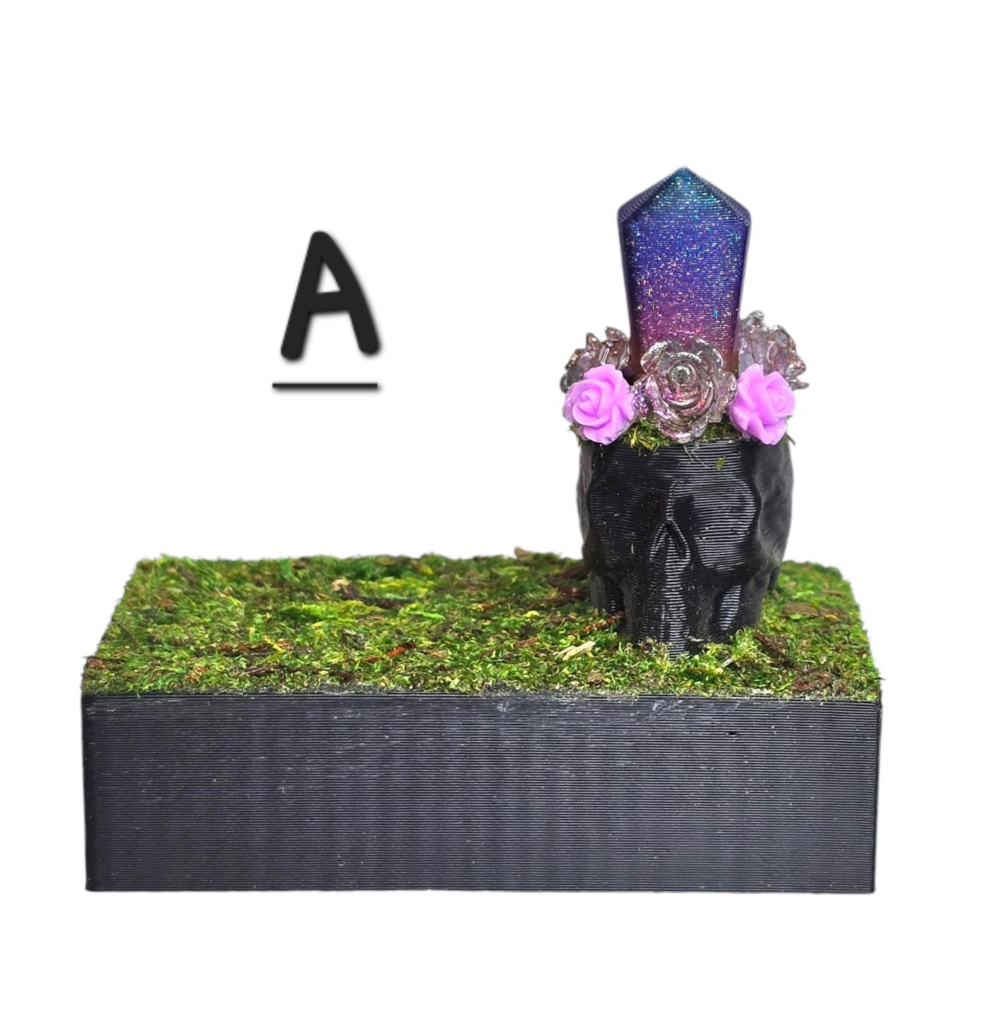 DISCOUNTED Crystal Skull Ledge for Jumping Spider | Spider Enclosure Decor | Spider Habitat Decor | Enclosure Decor