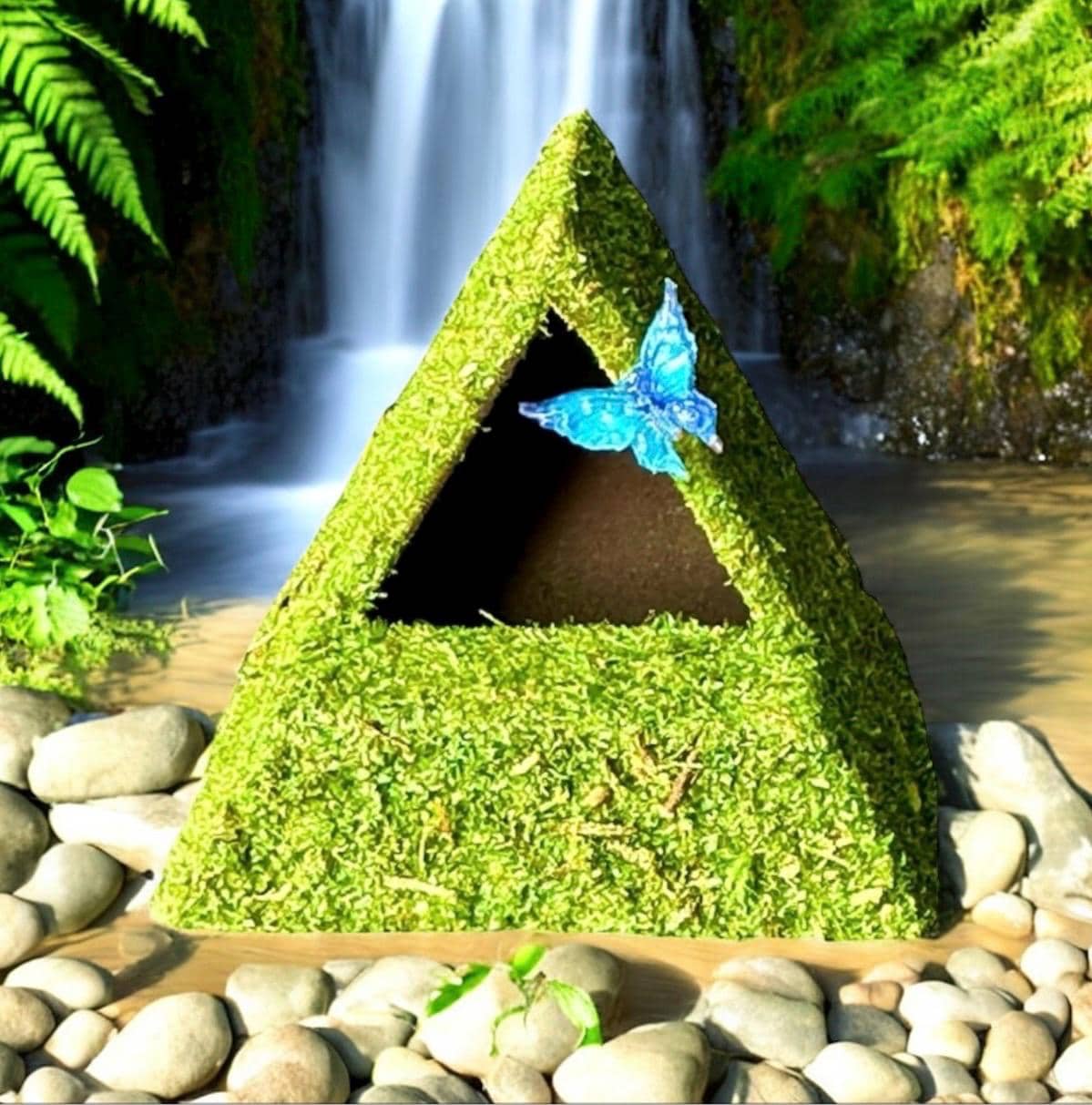 Moss Tent Hide for Jumping Spider | Jumping Spider Enclosure Decor