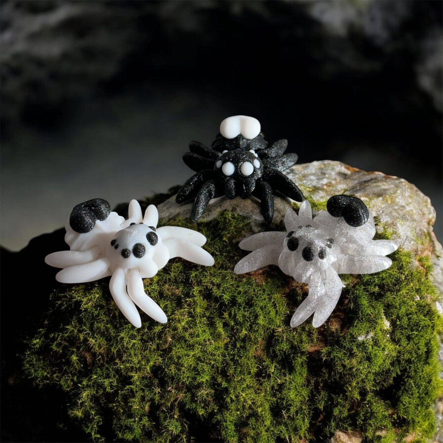 Heart Butt Jumping Spider Fidget Toy | Spider Stress Relief Toy | Cute Spider Desk Toy
