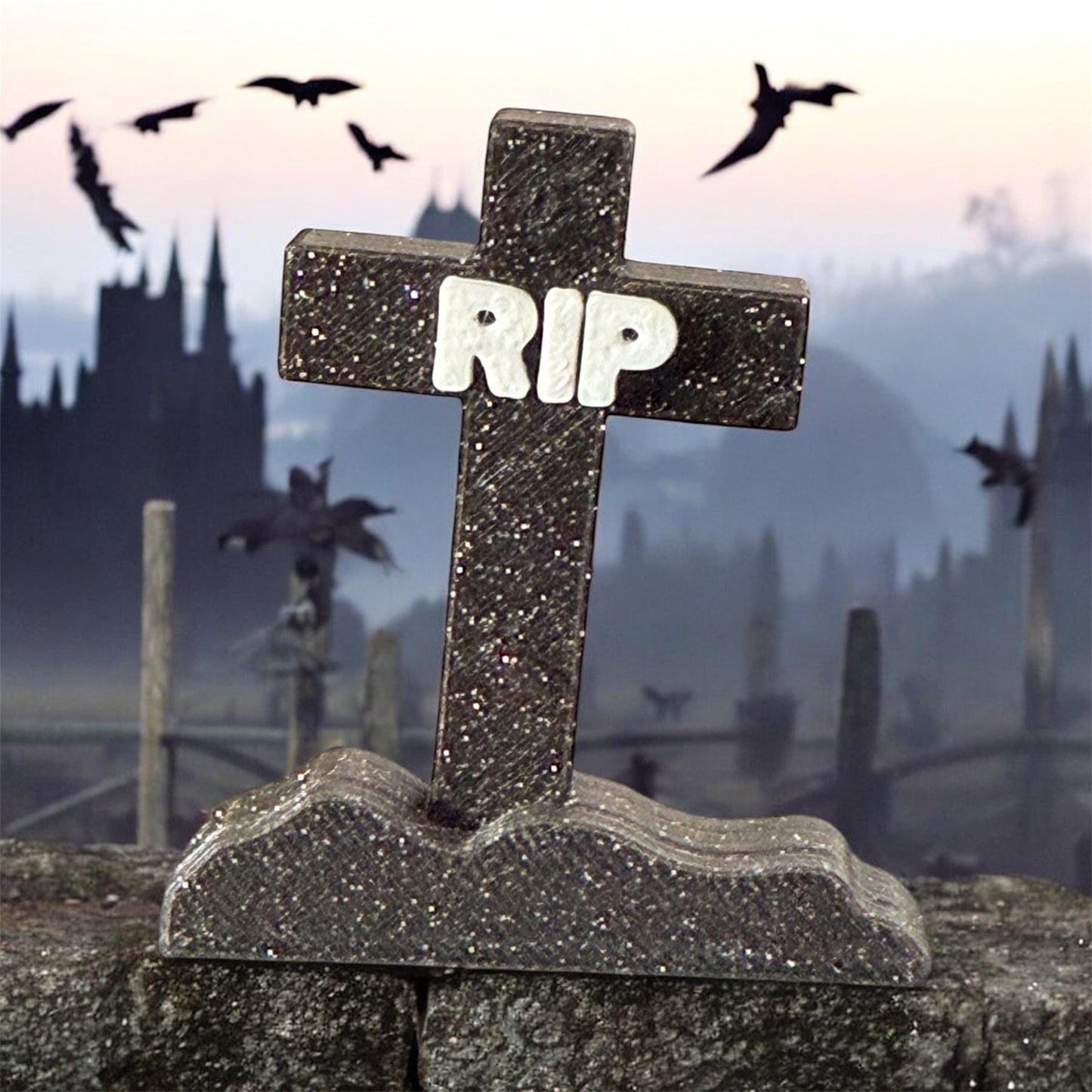Jumping Spider Graveyard Headstone Decor | Spider Enclosure Decoration | Terrarium Accessory