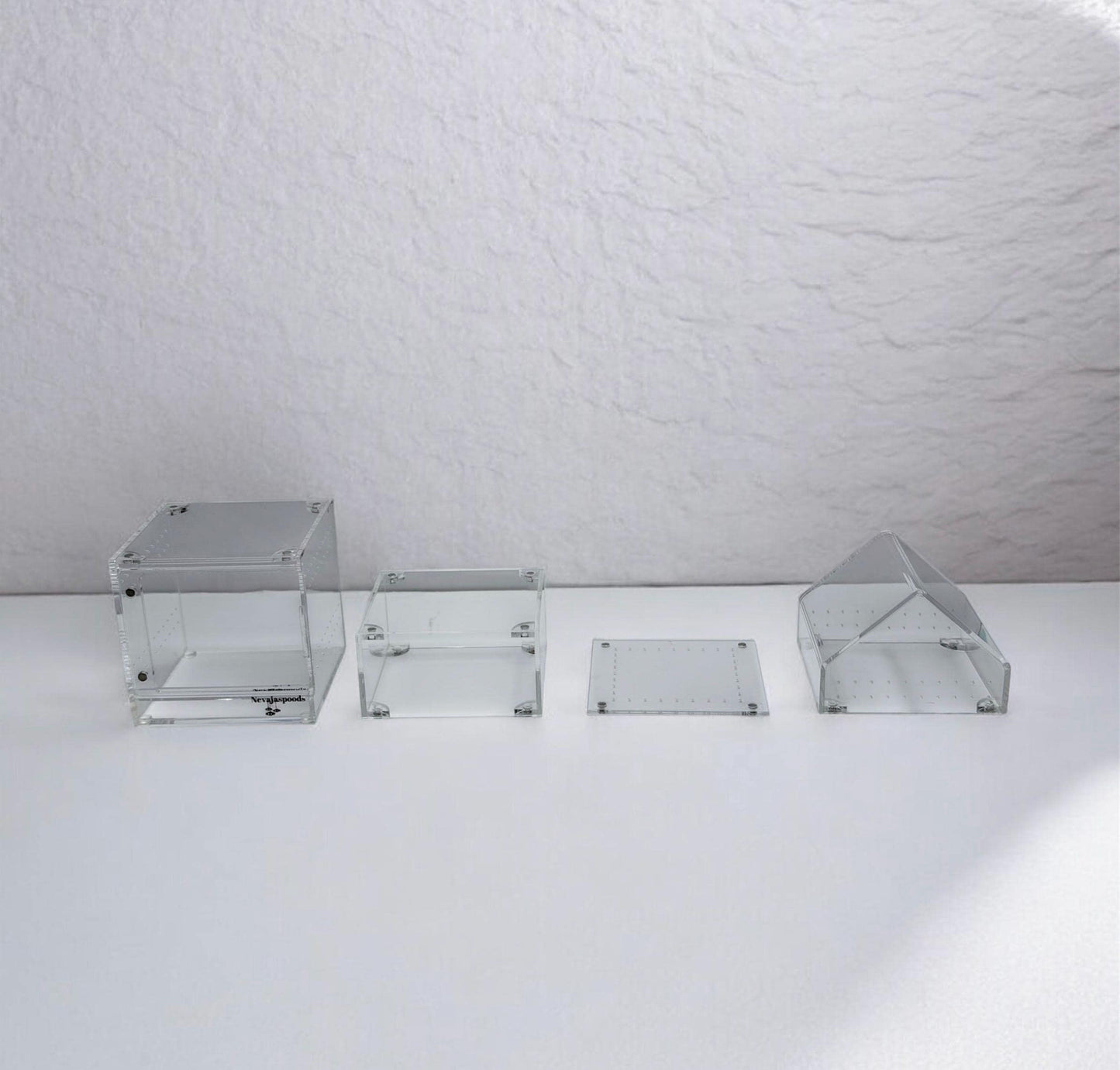 Nevajaspoods 4x4 Adjustable Jumping Spider Enclosure | Expands Up to 9 Inches Tall | Arboreal Spider Habitat