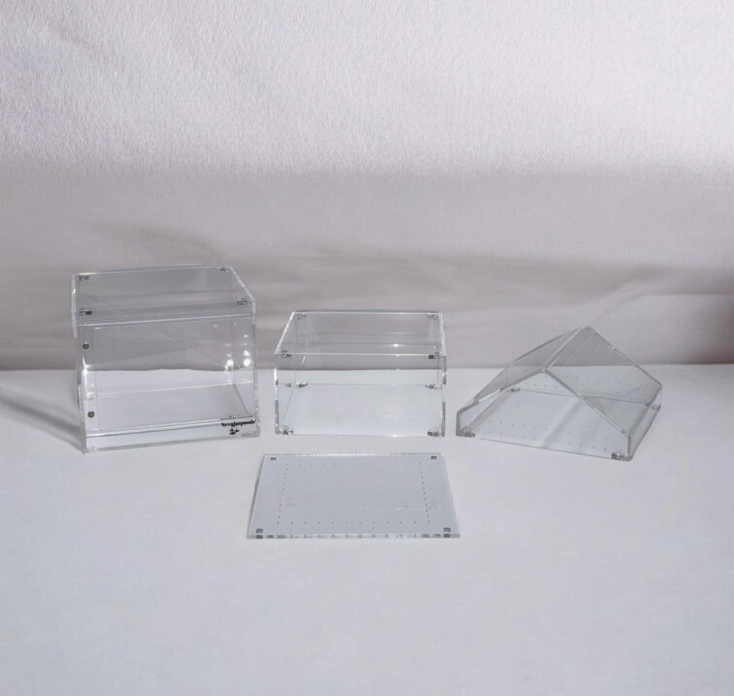 Nevajaspoods 6x6 Adjustable Jumping Spider Enclosure | Expands Up to 11 Inches Tall | Arboreal Spider Habitat