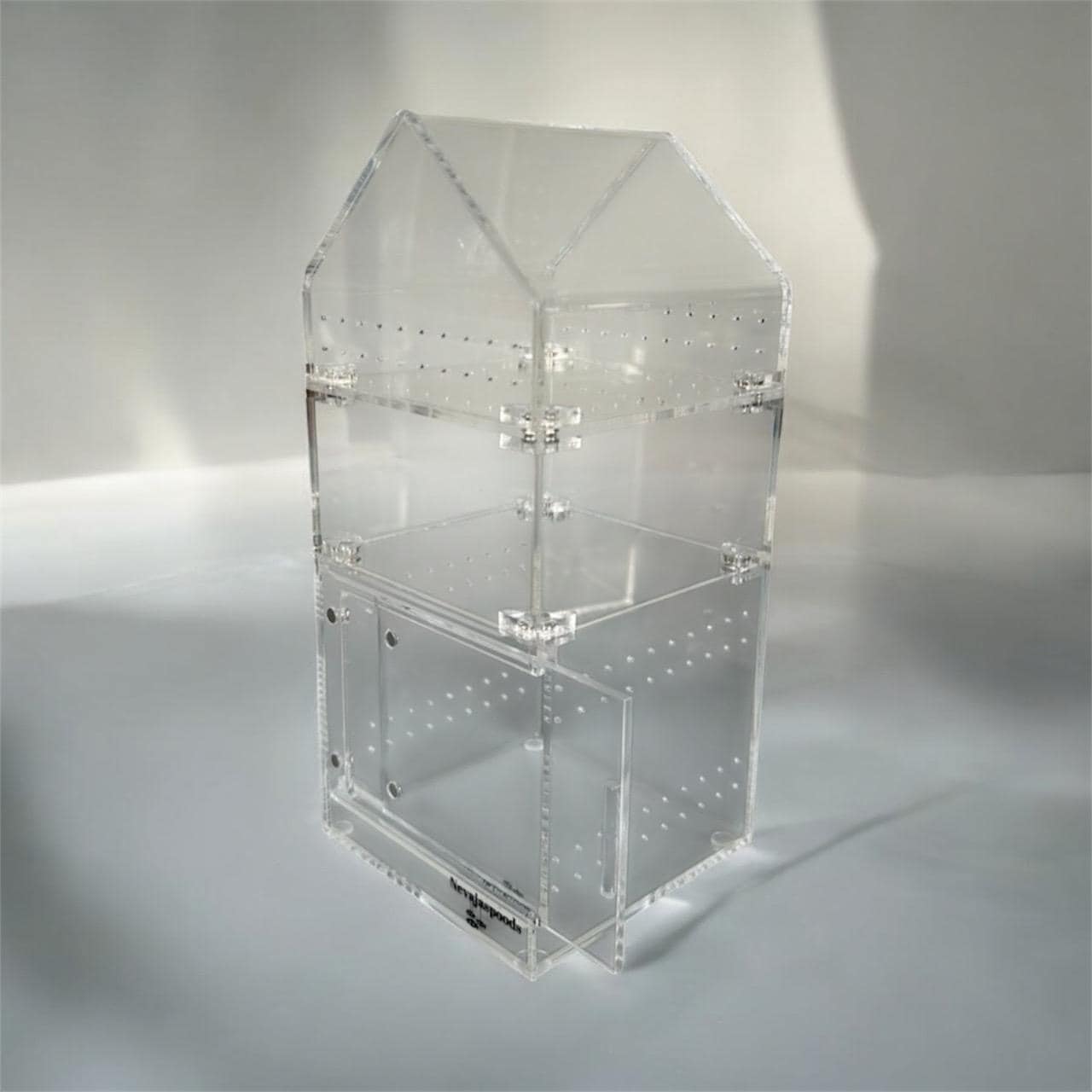 Nevajaspoods 4x4 Adjustable Jumping Spider Enclosure | Expands Up to 9 Inches Tall | Arboreal Spider Habitat