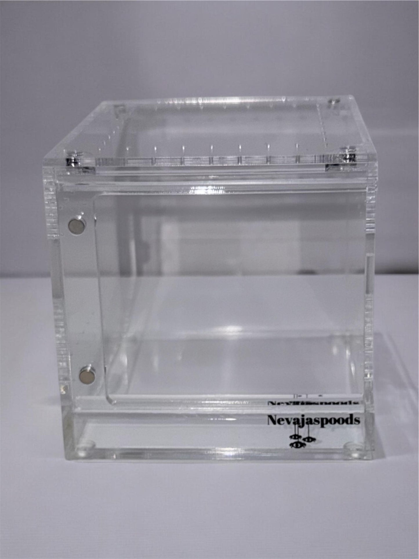 Nevajaspoods 4x4 Adjustable Jumping Spider Enclosure | Expands Up to 9 Inches Tall | Arboreal Spider Habitat