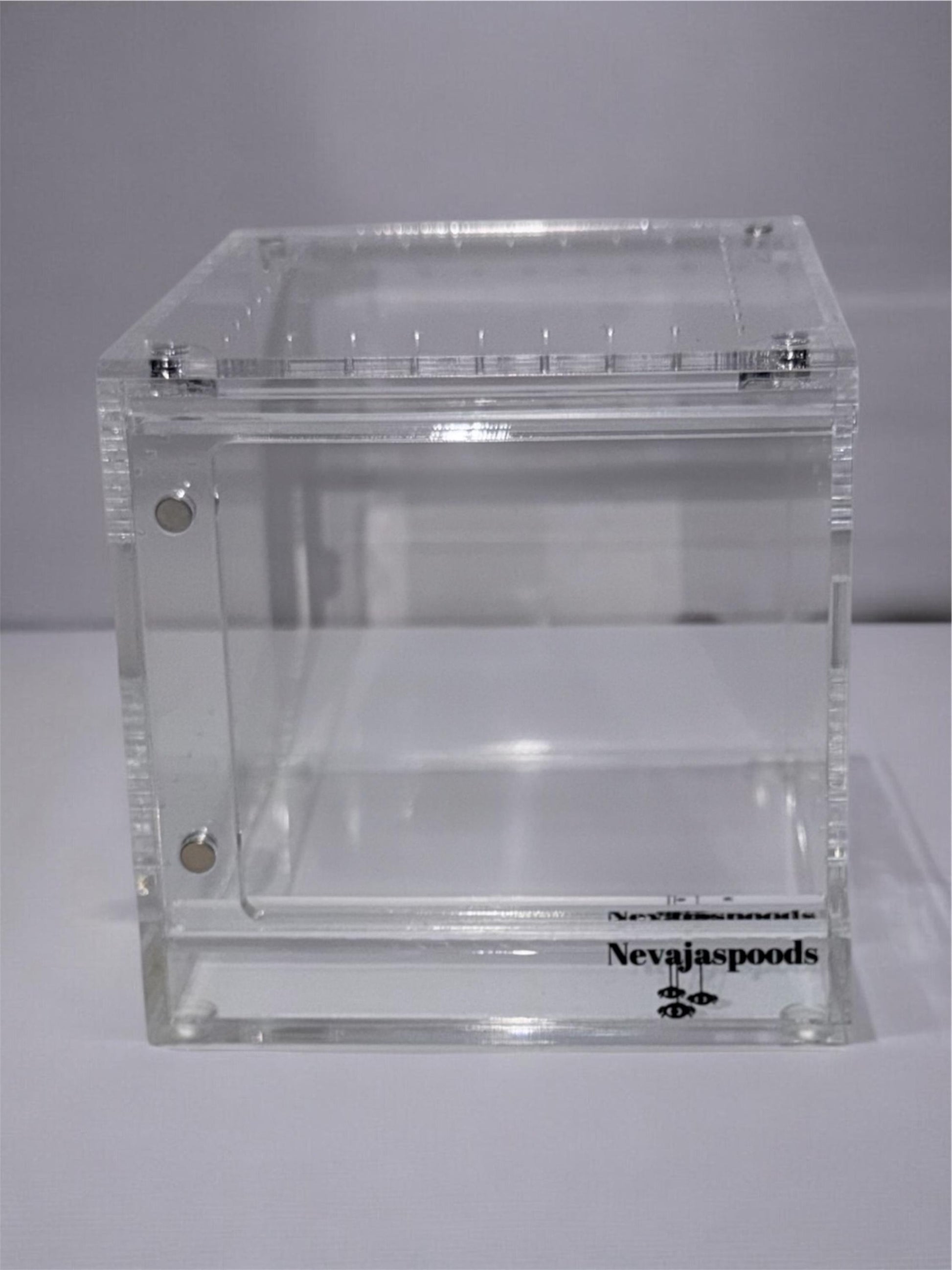 Nevajaspoods 4x4 Adjustable Jumping Spider Enclosure | Expands Up to 9 Inches Tall | Arboreal Spider Habitat
