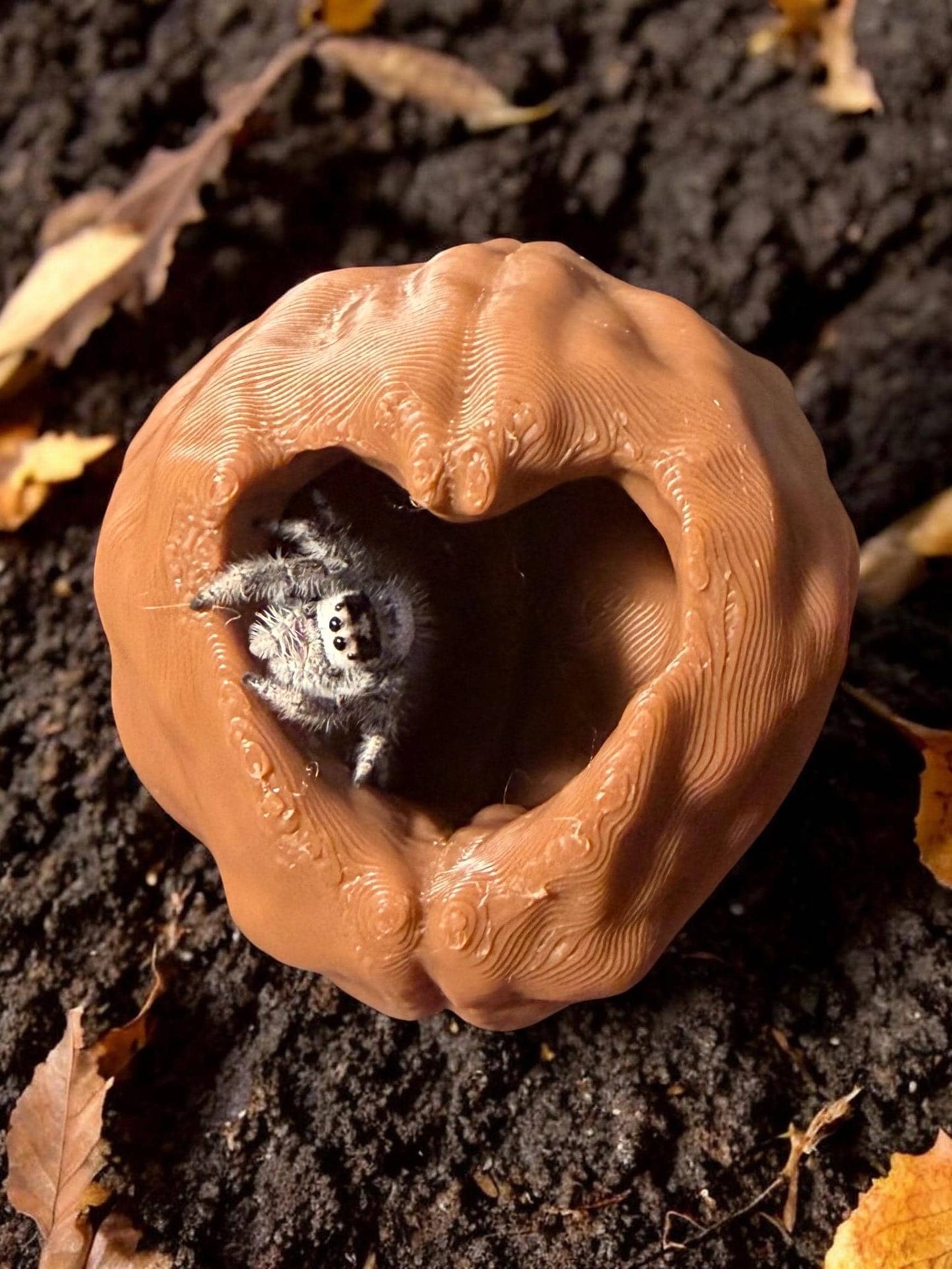 Walnut Hide | Jumping Spider Enclosure Decor