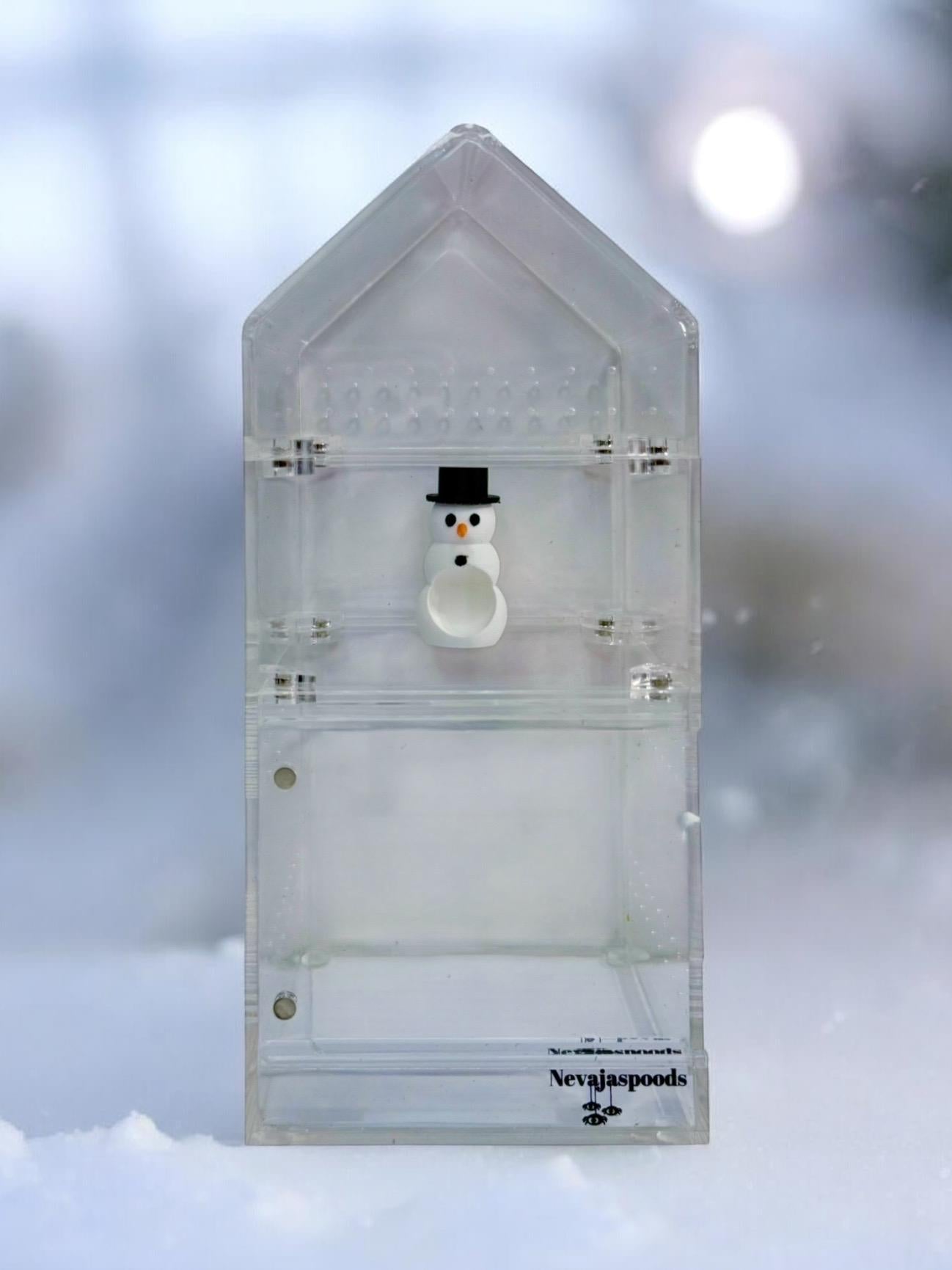 Snowman Hide | Jumping Spider Enclosure Decor