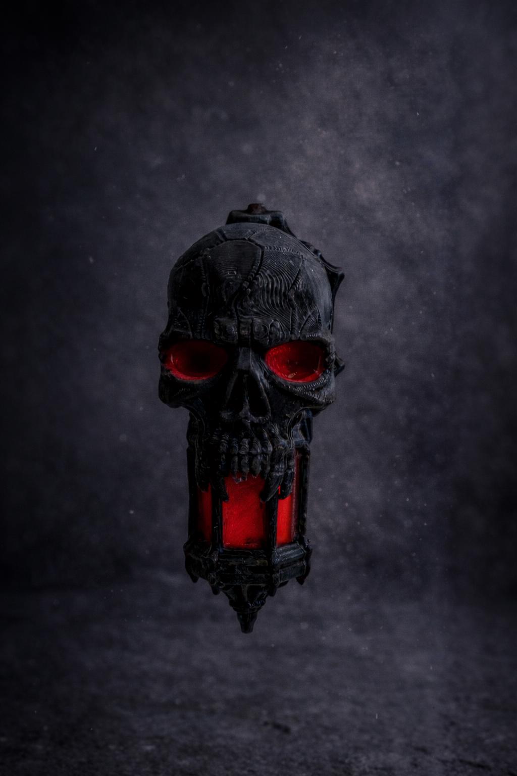 Gothic Skull Lantern Jumping Spider Ledge | Enclosure Decor