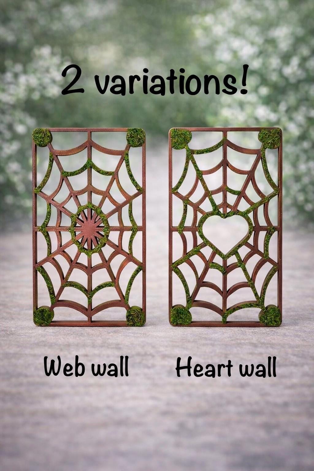Mossy Spider Web Climbing Wall | Jumping Spider Enclosure Decor