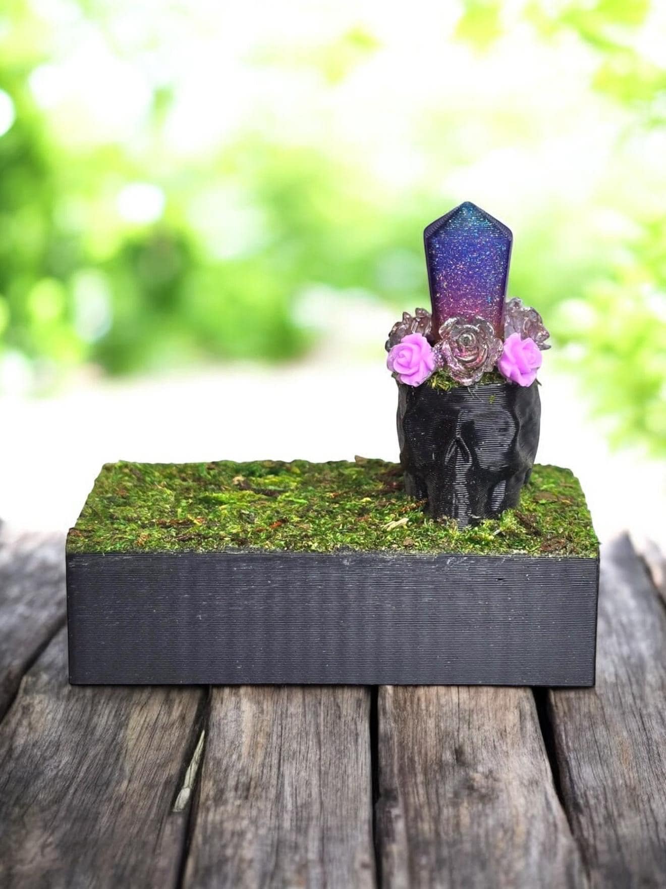 DISCOUNTED Crystal Skull Ledge for Jumping Spider | Spider Enclosure Decor | Spider Habitat Decor | Enclosure Decor