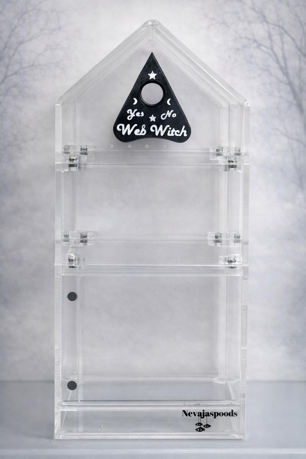 Ouija Planchette Hide| Jumping Spider Enclosure Decor