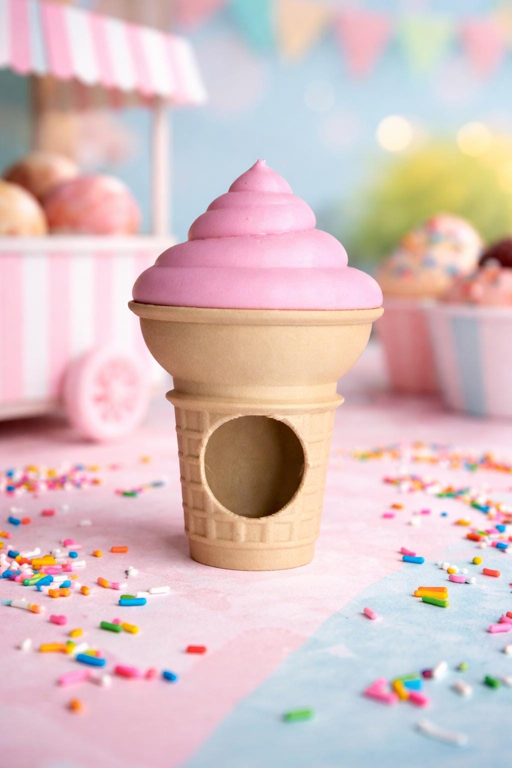 Ice Cream Cone Hide | Jumping Spider Enclosure Decor