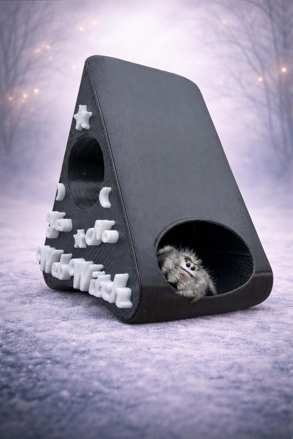 Ouija Planchette Hide| Jumping Spider Enclosure Decor