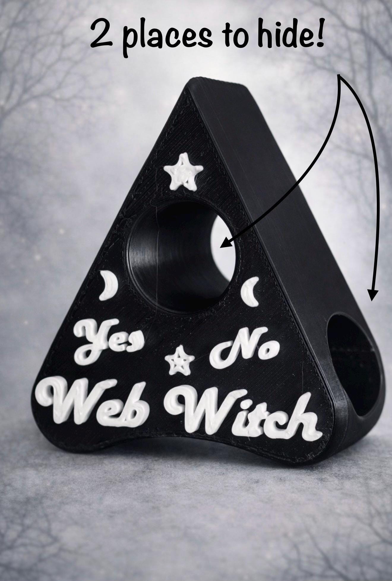 Ouija Planchette Hide| Jumping Spider Enclosure Decor