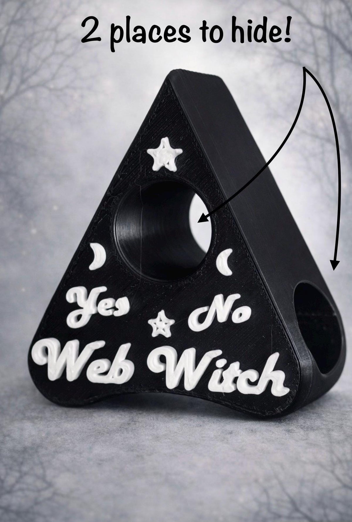 Ouija Planchette Hide| Jumping Spider Enclosure Decor