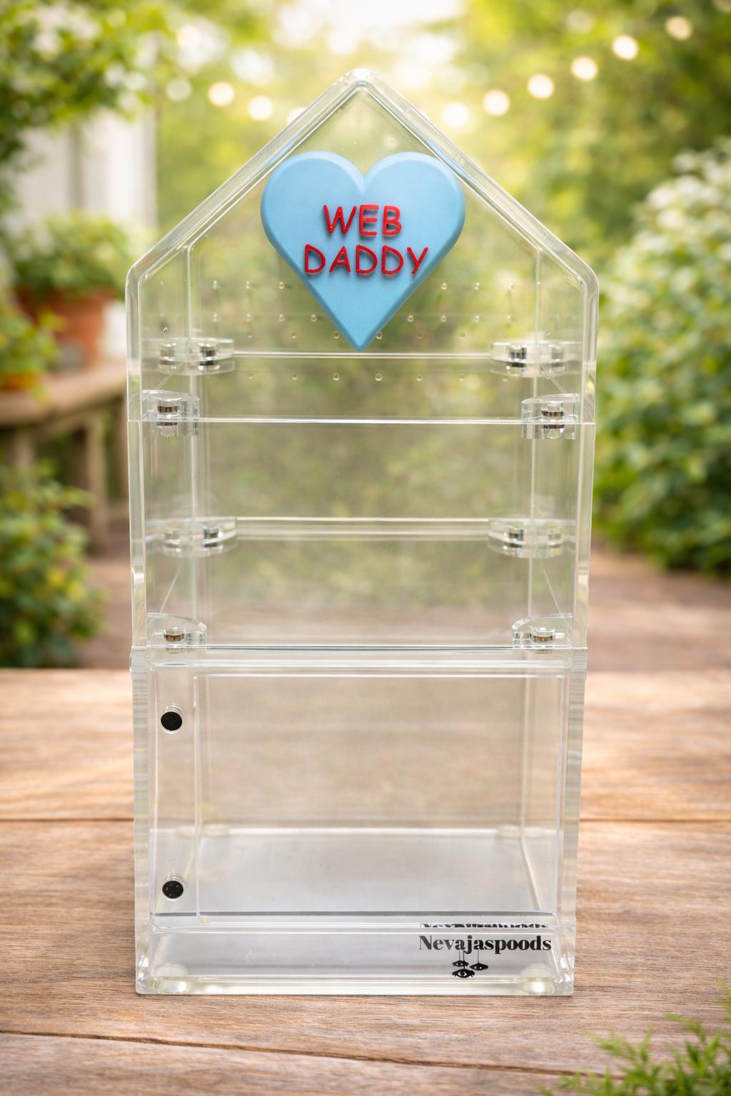 Conversation Heart Hide| Jumping Spider Enclosure Decor