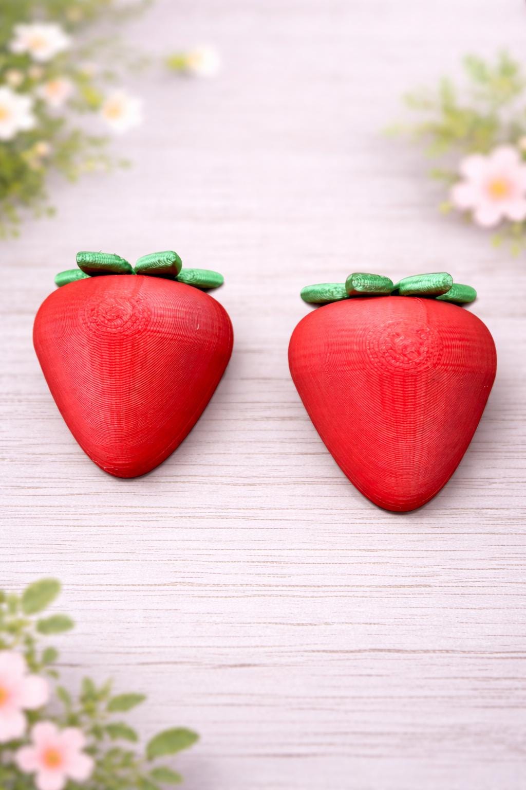 Set of 2 Strawberry Jumping Spider Ledges | Spider Enclosure Decor | Spider Habitat Decor | Enclosure Decor