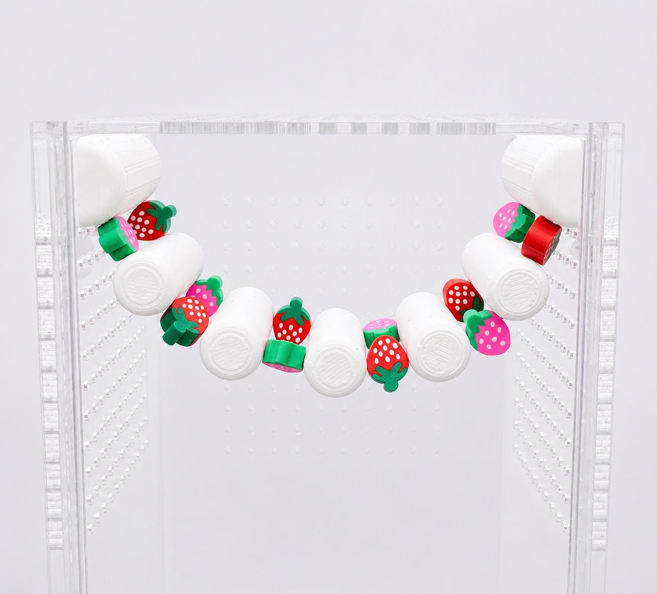 Jumping Spider Strawberry Bridge | Spider Enclosure Decor | Terrarium Accessory