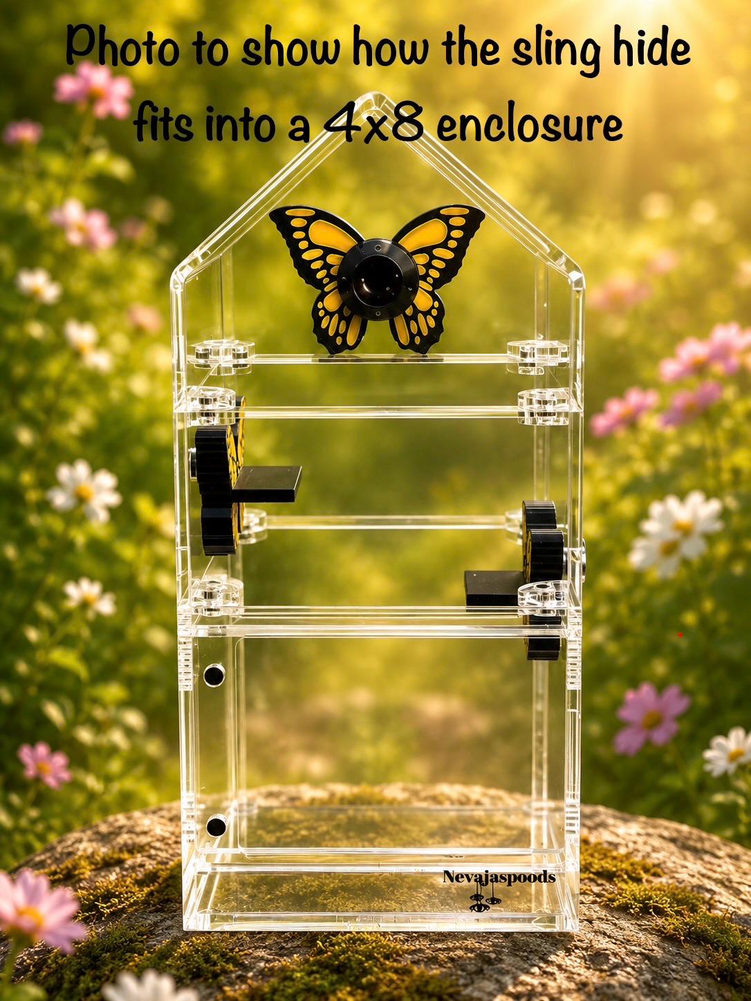 Butterfly Jumping Spider Hide | Jumping Spider Enclosure Decor