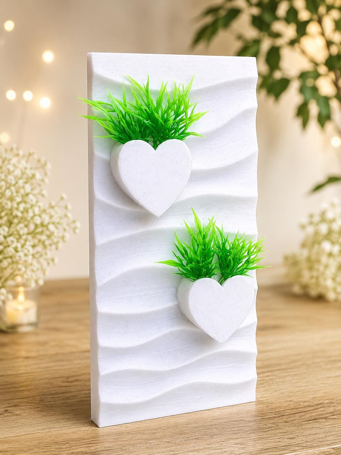 Heart Planter Climbing Wall | Jumping Spider Enclosure Decor
