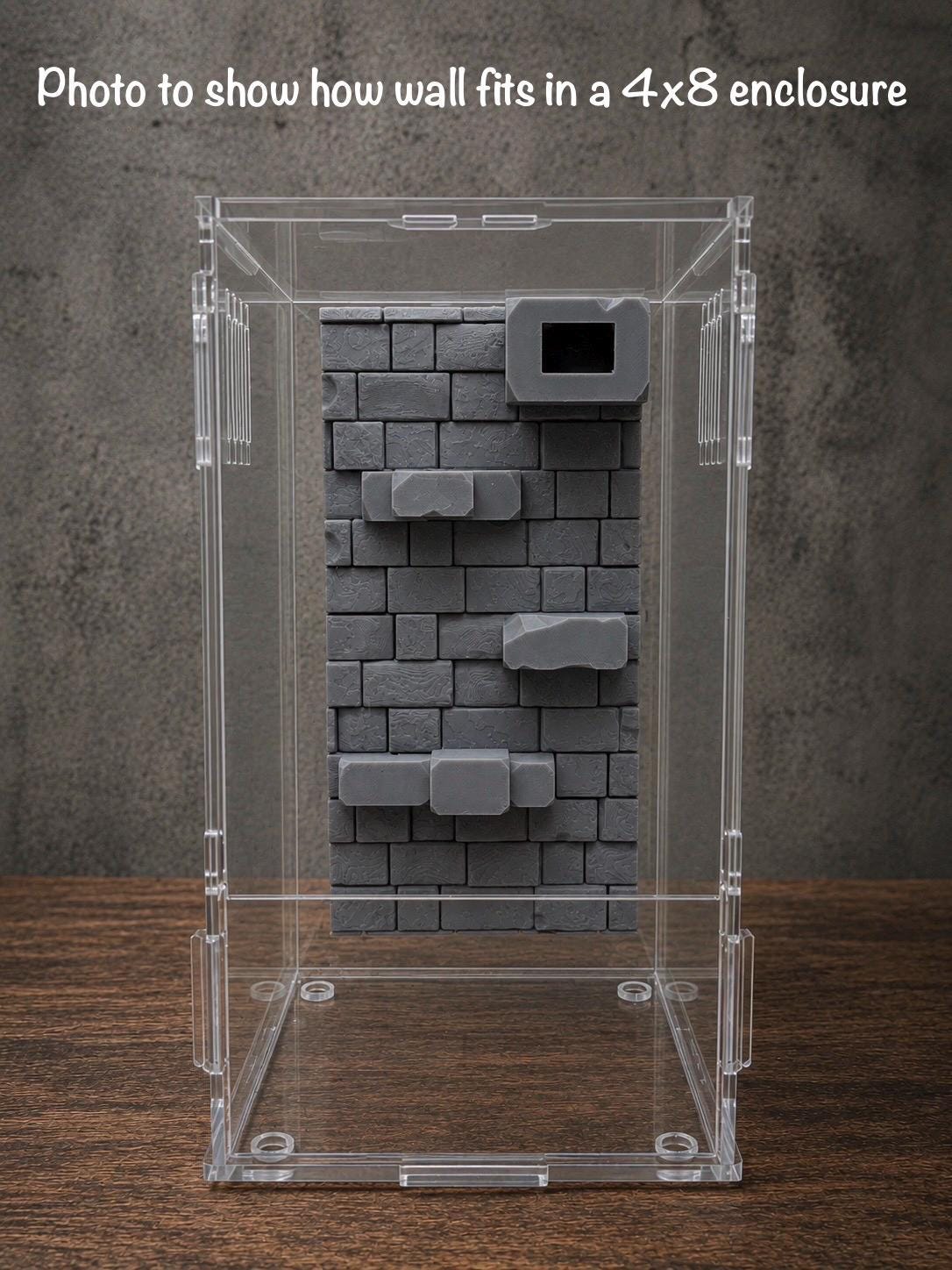 Brick Climbing Wall | Jumping Spider Enclosure Decor