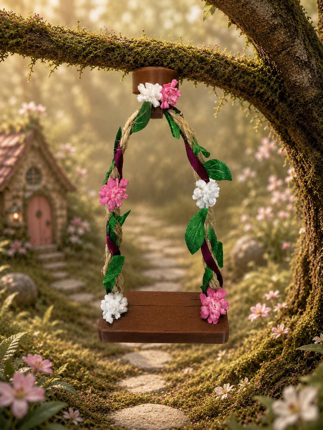 Jumping Spider Fairy Swing | Spider Enclosure Decor | Terrarium Accessory