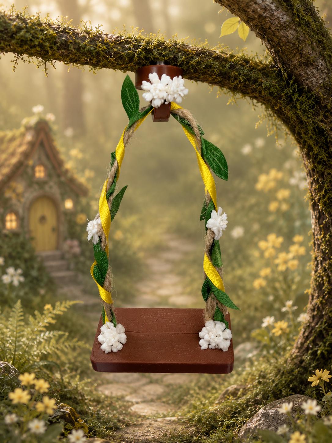 Jumping Spider Fairy Swing | Spider Enclosure Decor | Terrarium Accessory
