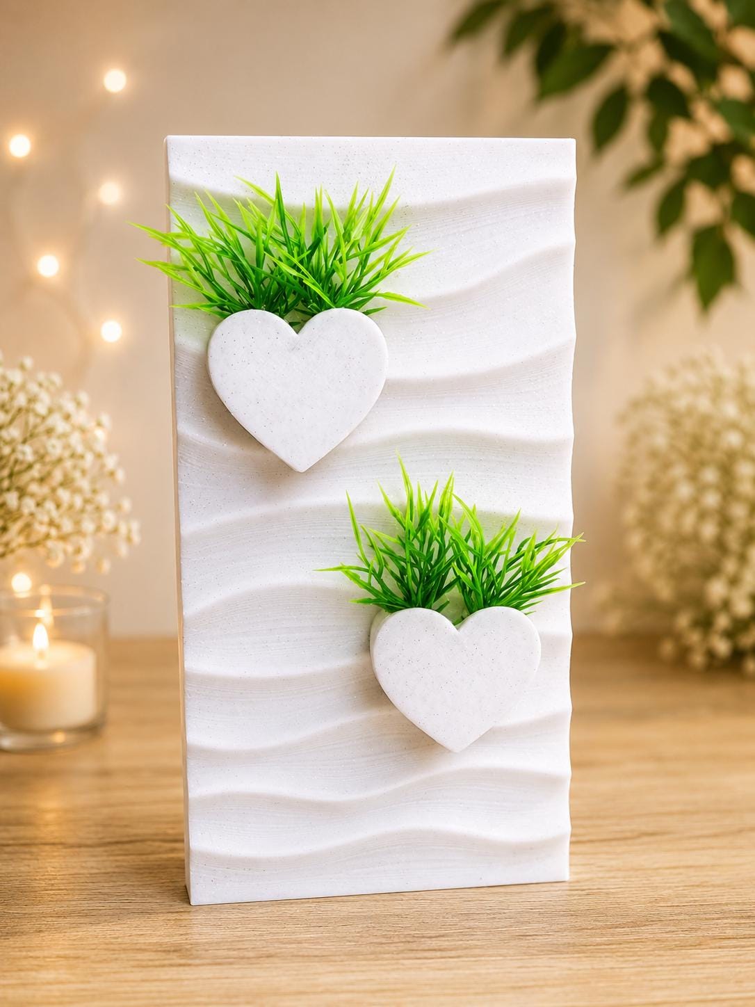 Heart Planter Climbing Wall | Jumping Spider Enclosure Decor