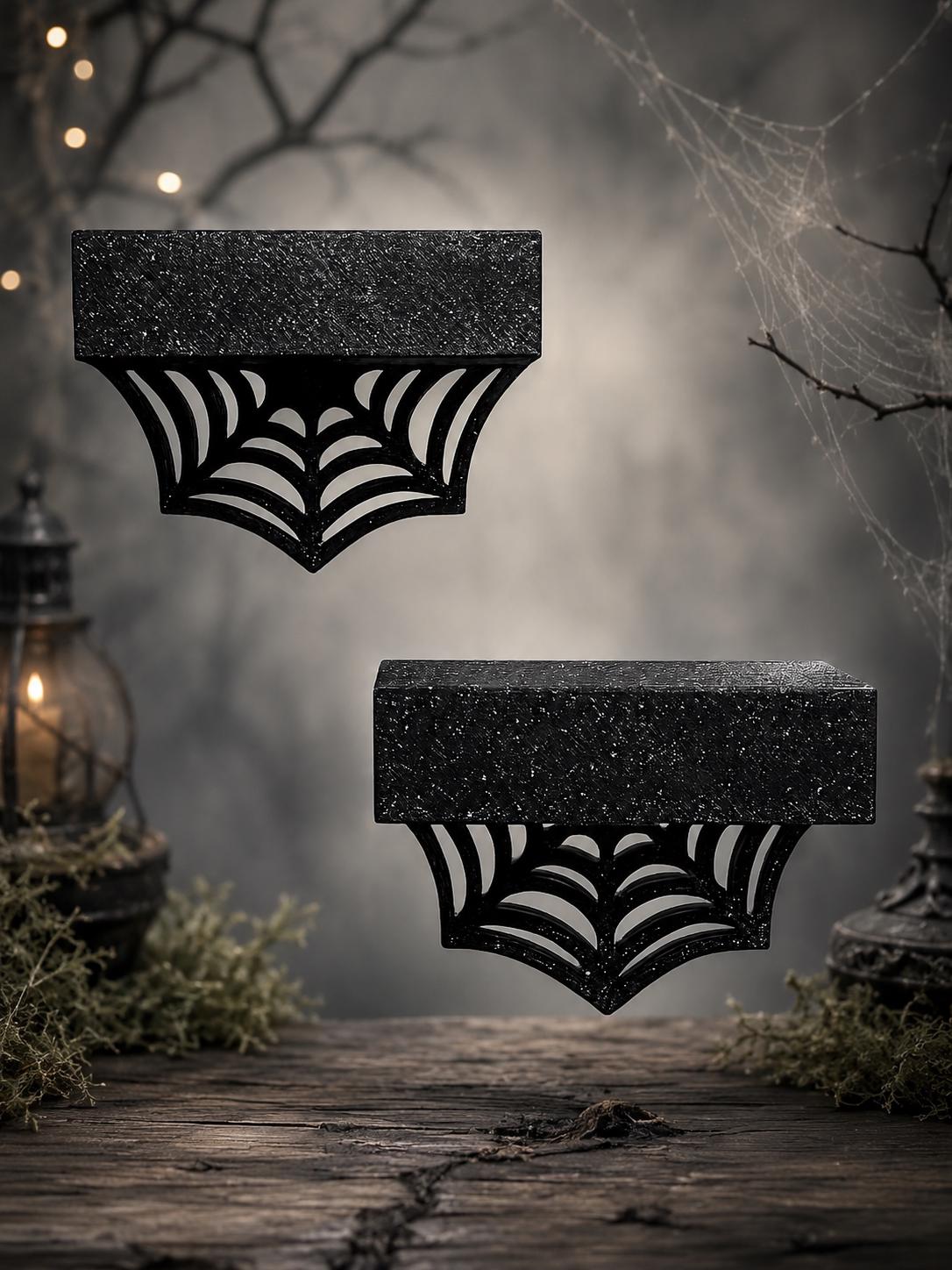 Set of 2 Web Jumping Spider Ledges | Spider Enclosure Decor | Spider Habitat Decor | Enclosure Decor