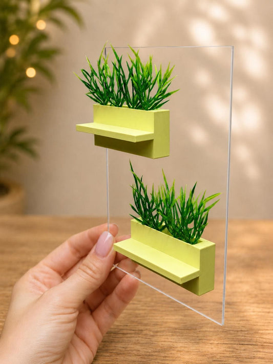 Set of 2 Planter Jumping Spider Ledges | Spider Enclosure Decor | Spider Habitat Decor | Enclosure Decor