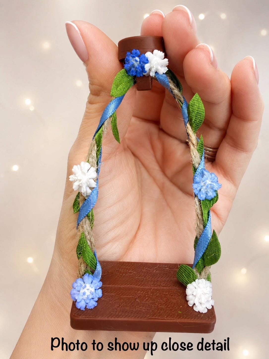 Jumping Spider Fairy Swing | Spider Enclosure Decor | Terrarium Accessory