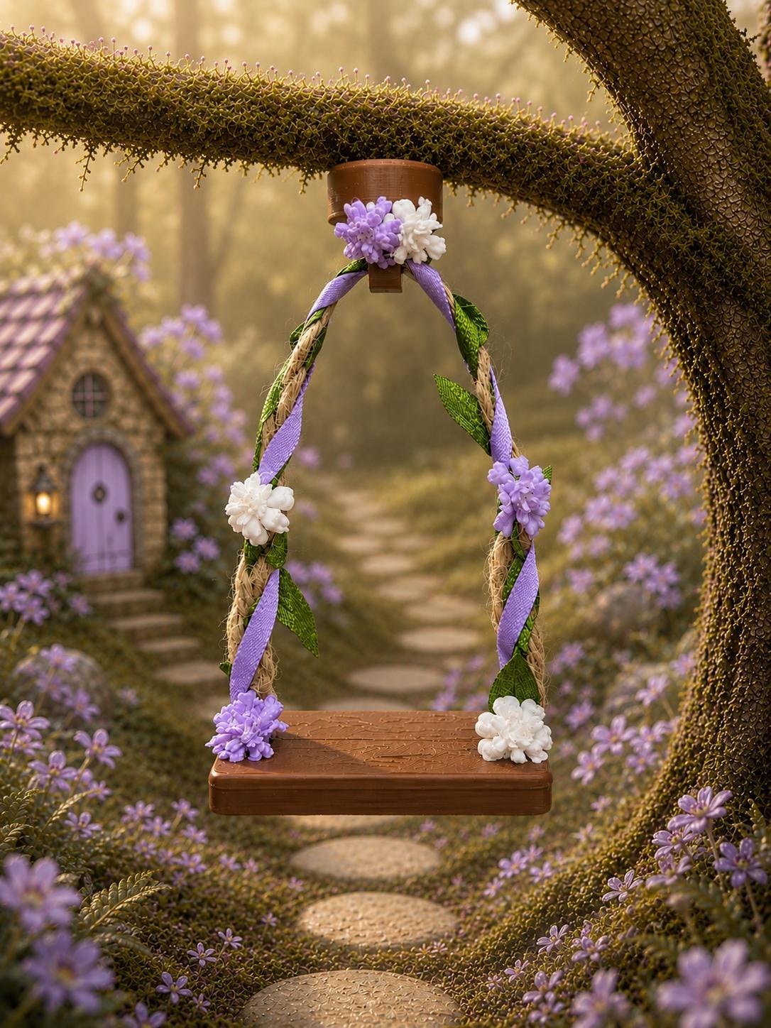Jumping Spider Fairy Swing | Spider Enclosure Decor | Terrarium Accessory