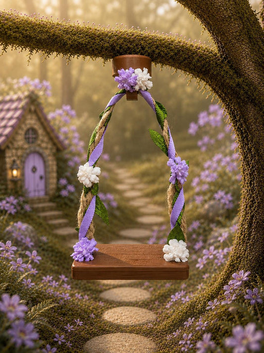 Jumping Spider Fairy Swing | Spider Enclosure Decor | Terrarium Accessory