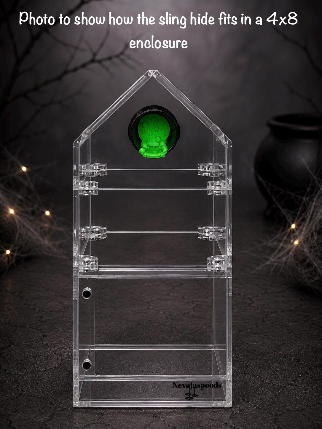 Cauldron Hide | Jumping Spider Enclosure Decor