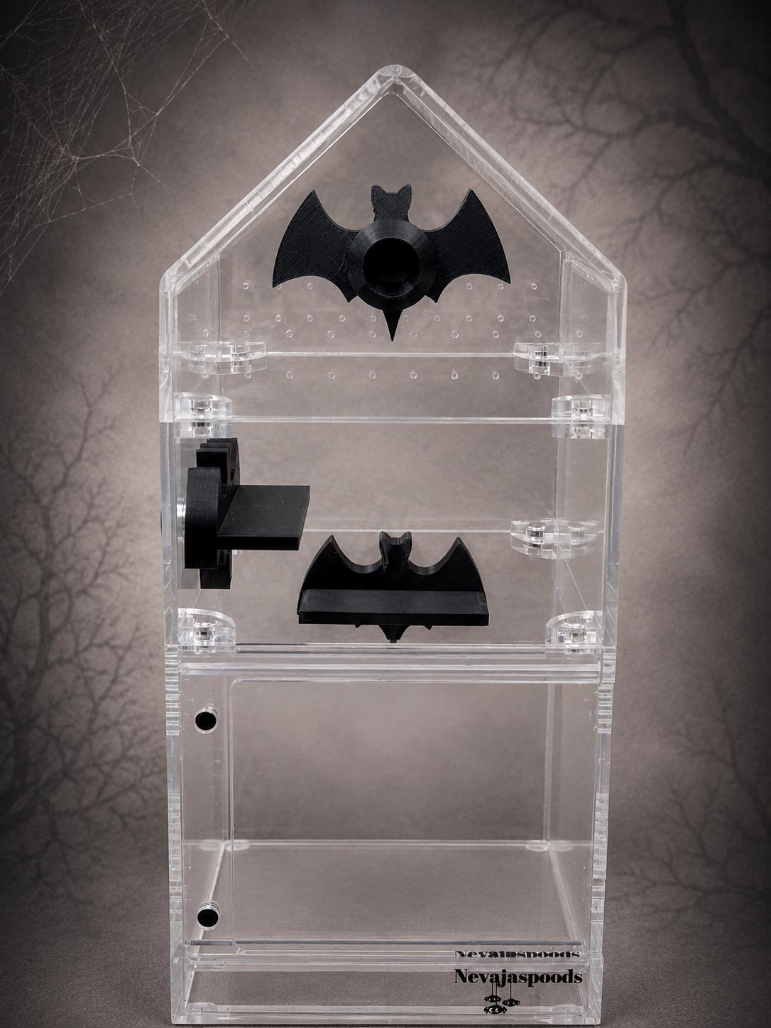Batty Decor Set for Jumping Spider | Spider Hide & Ledges | Jumping Spider Enclosure Accessories