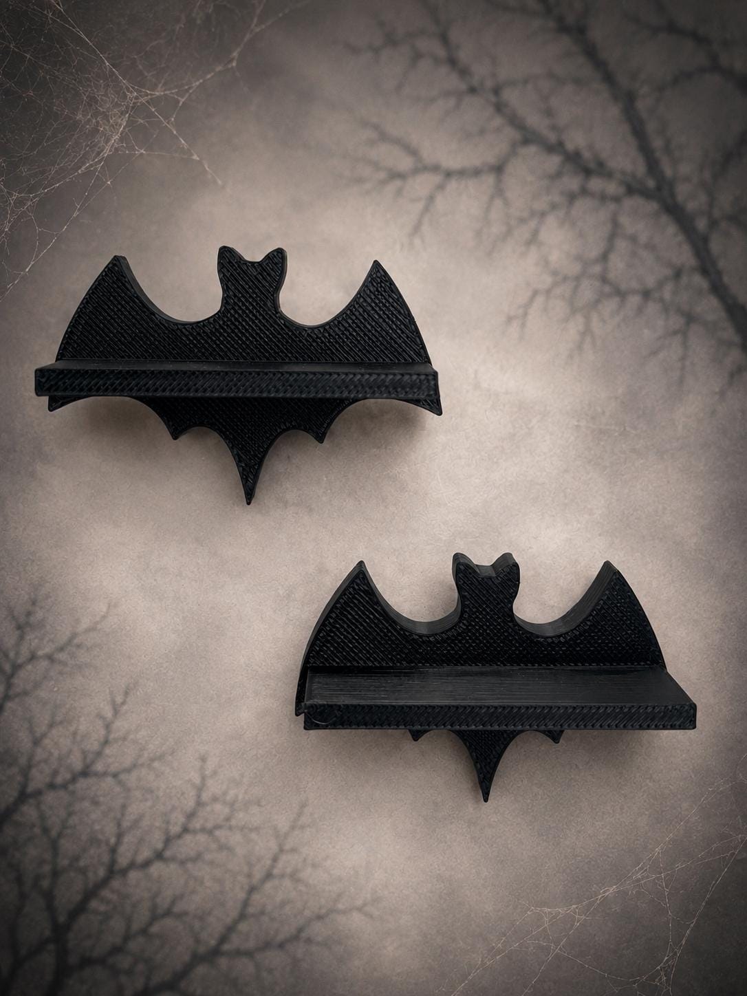 Set of 2 Batty Jumping Spider Ledges | Spider Enclosure Decor | Spider Habitat Decor | Enclosure Decor