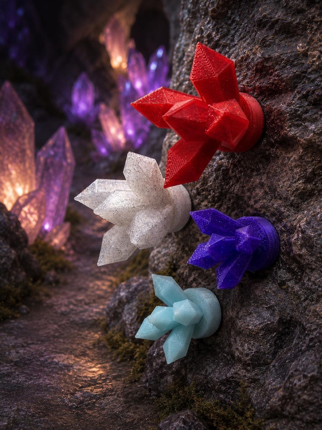 Crystal Cluster Jumping Spider Ledge | Enclosure Decor