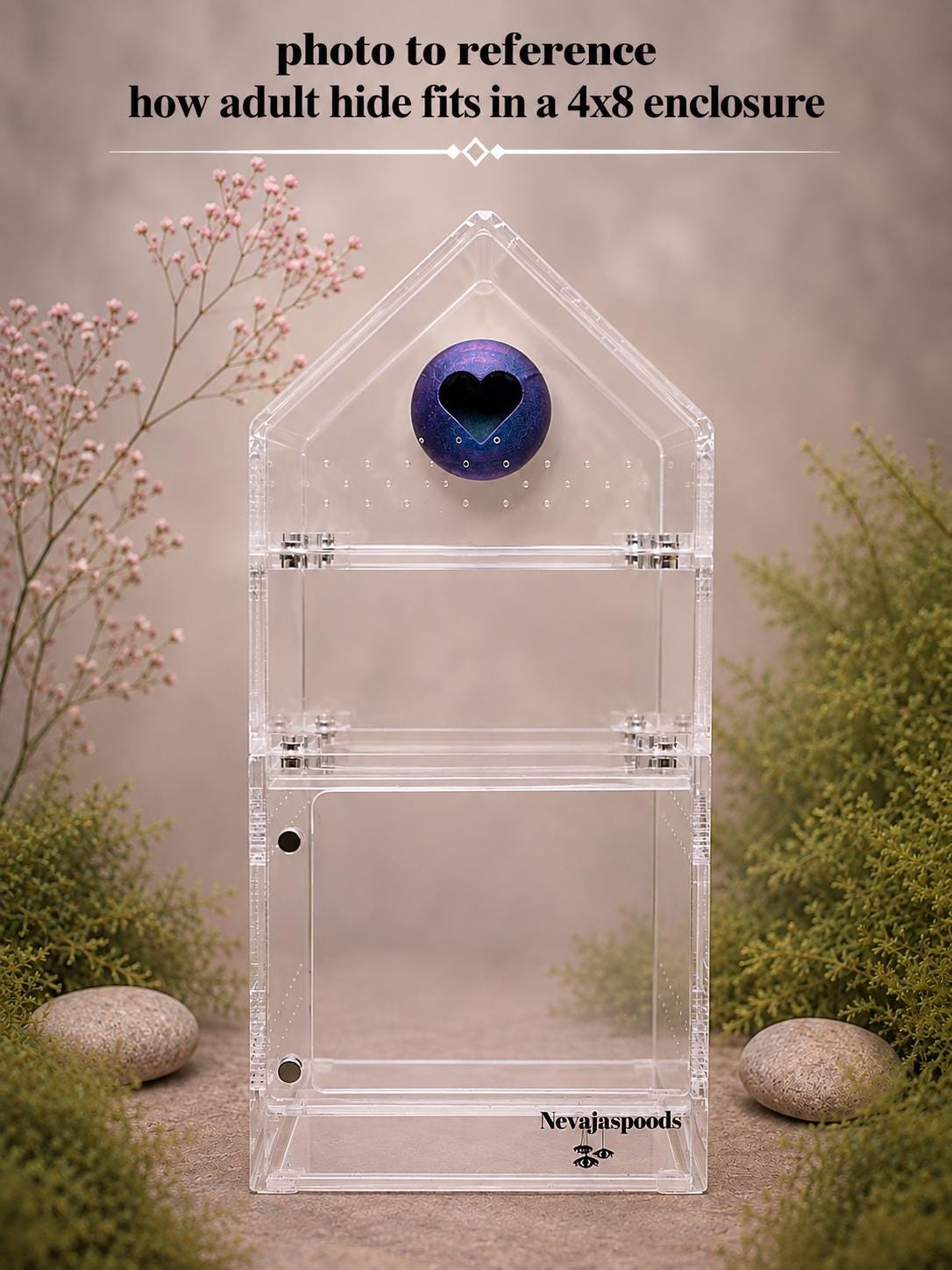 Heart Ball Hide | Jumping Spider Enclosure Decor