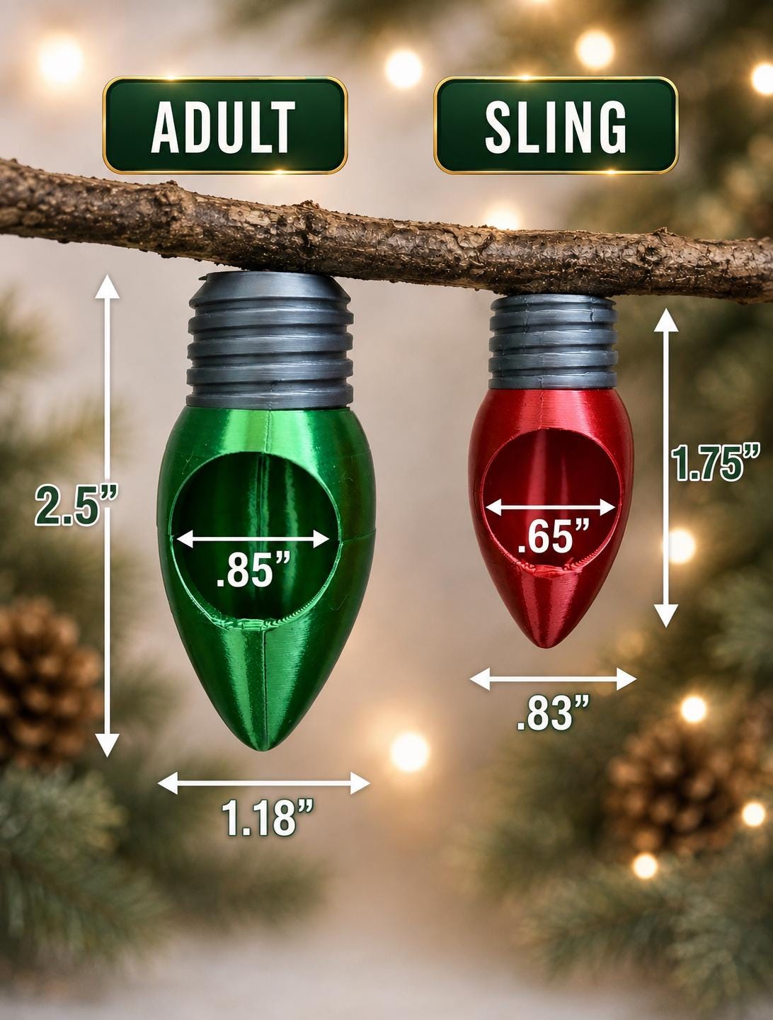 Christmas Light Hide | Jumping Spider Enclosure Decor