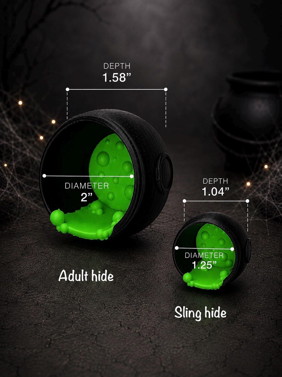 Cauldron Hide | Jumping Spider Enclosure Decor