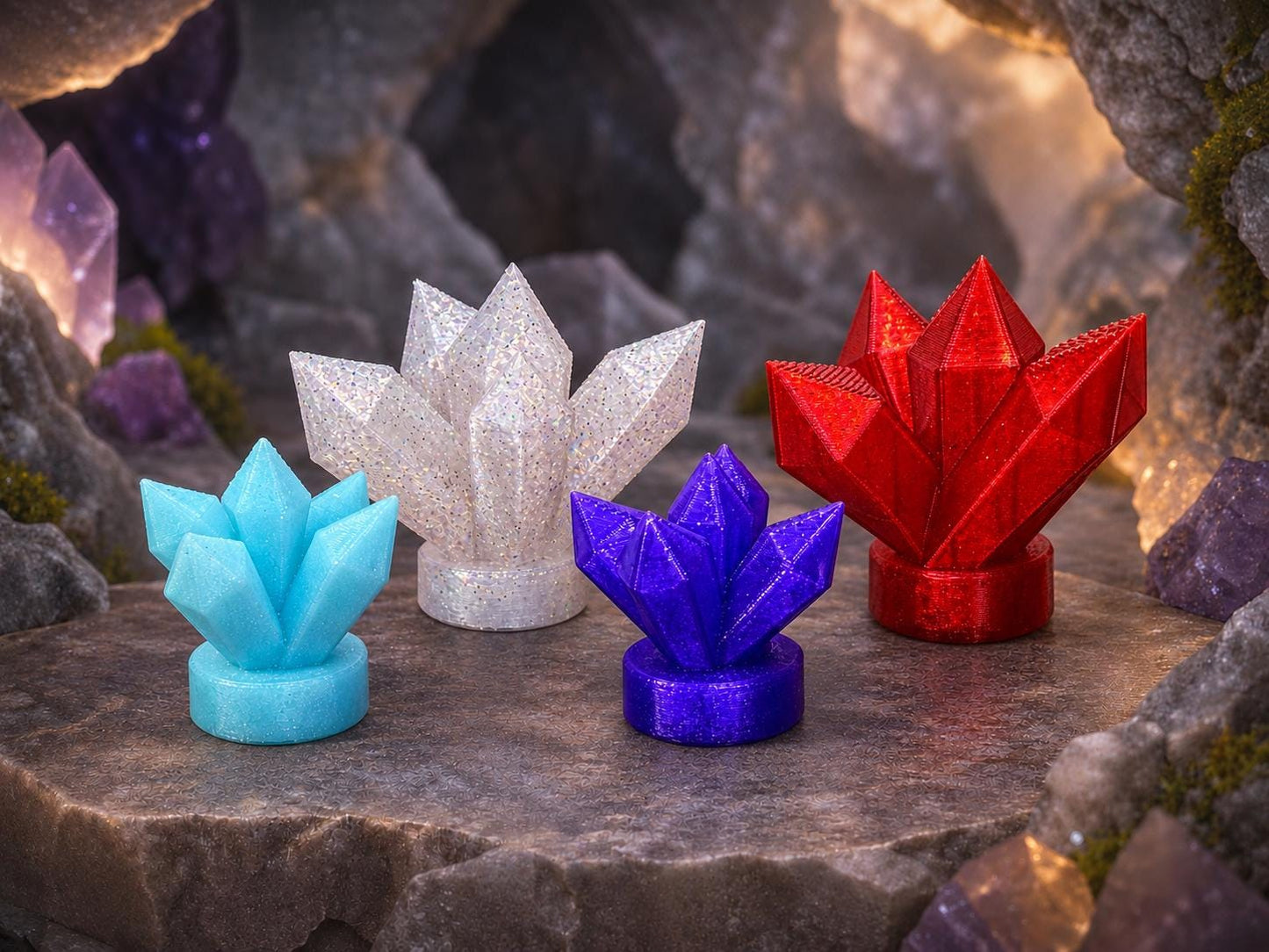 Crystal Cluster Jumping Spider Ledge | Enclosure Decor