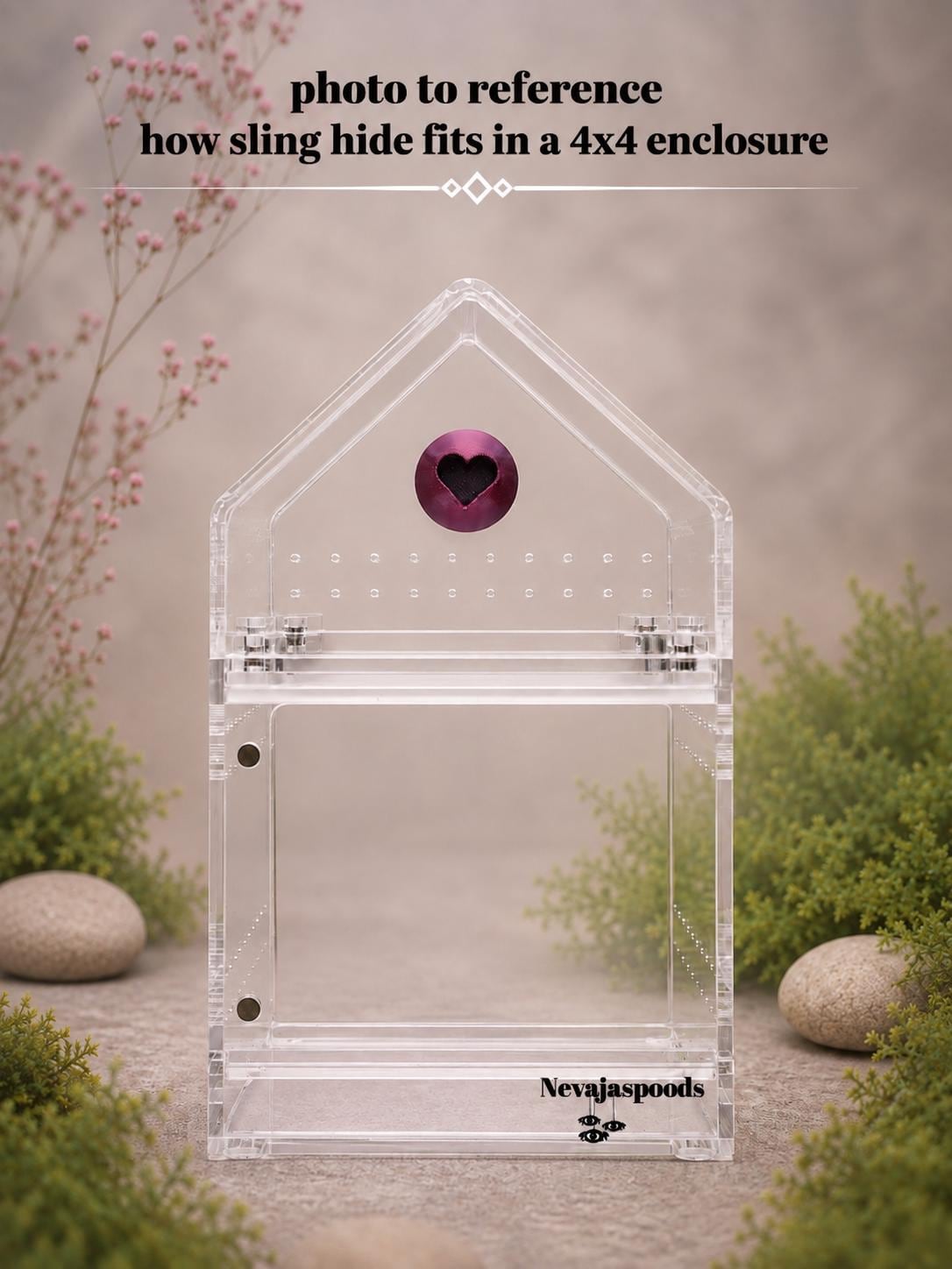 Heart Ball Hide | Jumping Spider Enclosure Decor