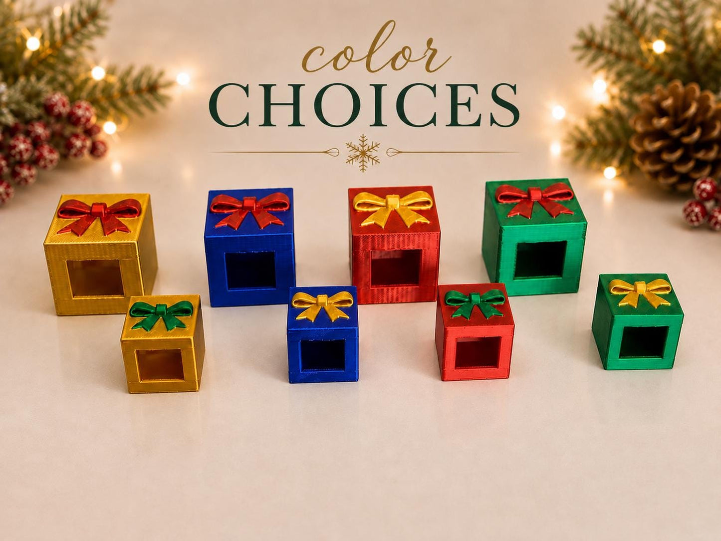 Christmas Present Hide | Jumping Spider Enclosure Decor