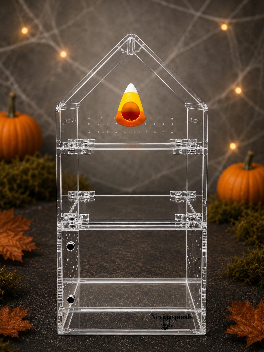Candy Corn Hide | Jumping Spider Enclosure Decor