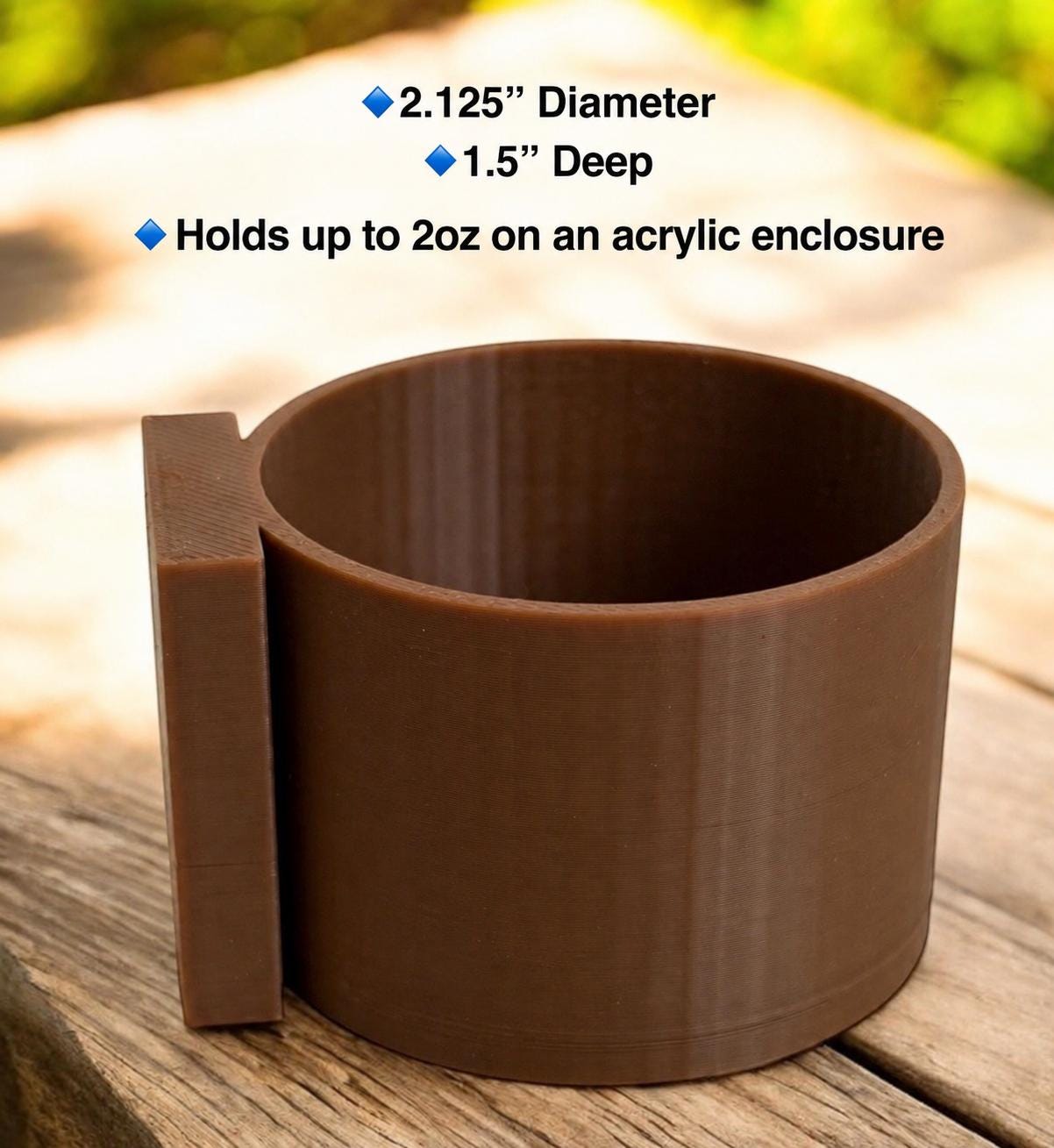 Arboreal Feeding Dish for Small Reptiles, Amphibians & Tarantulas | 41 Colors | Enclosure Accessory