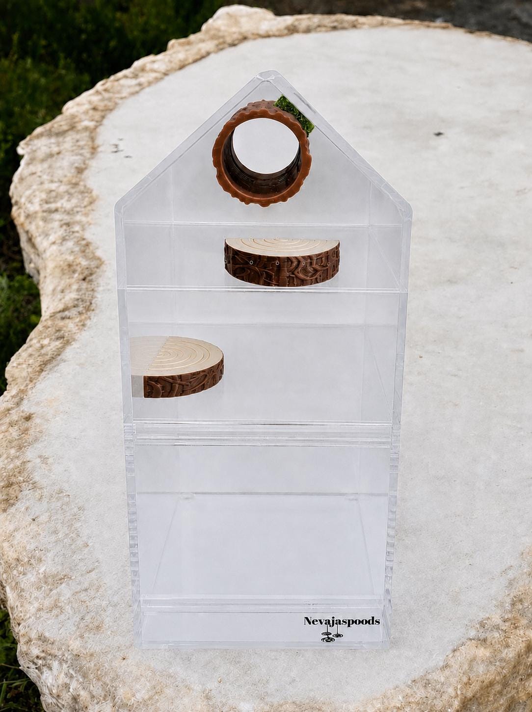 Log Decor Set for Jumping Spider | Spider Hide & Ledges | Jumping Spider Enclosure Accessories