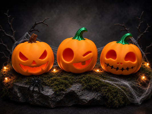 Jack-O-Lantern Hide | Jumping Spider Enclosure Decor